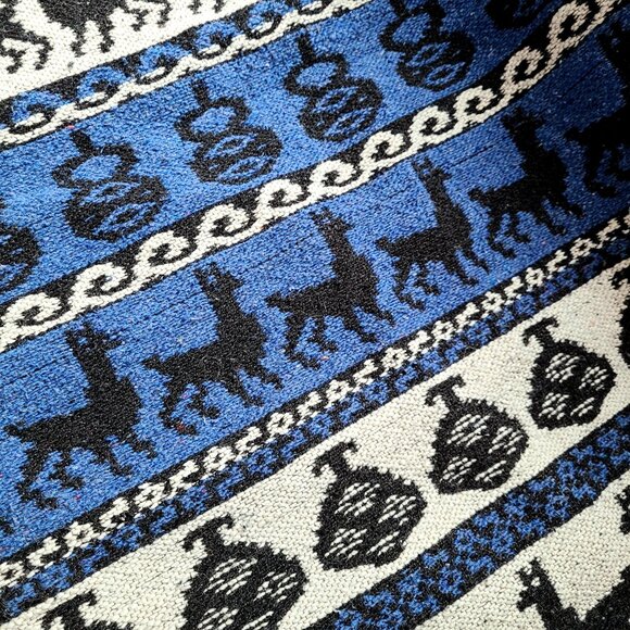 Frazadas Pauta Antialergicas blanket/throw with alpaca design. - Picture 2 of 10